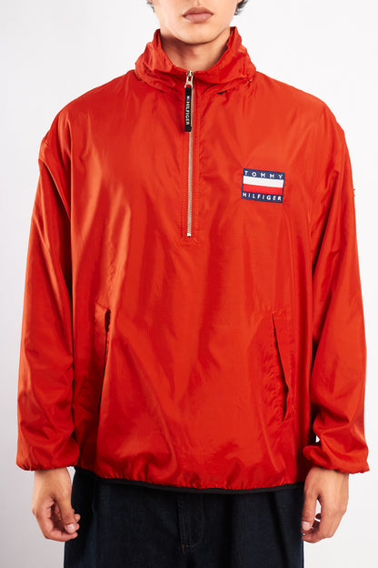 1990 Vintage Tommy Hilfiger Orange Quarter Zip (M)