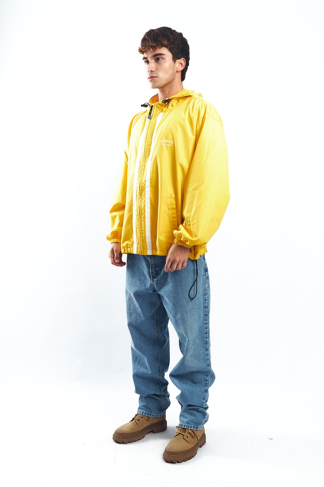 1990 Chaps Ralph Lauren Yellow Windbreaker ( L/XL)
