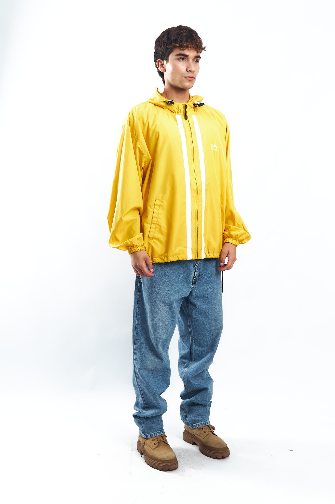 1990 Chaps Ralph Lauren Yellow Windbreaker ( L/XL)
