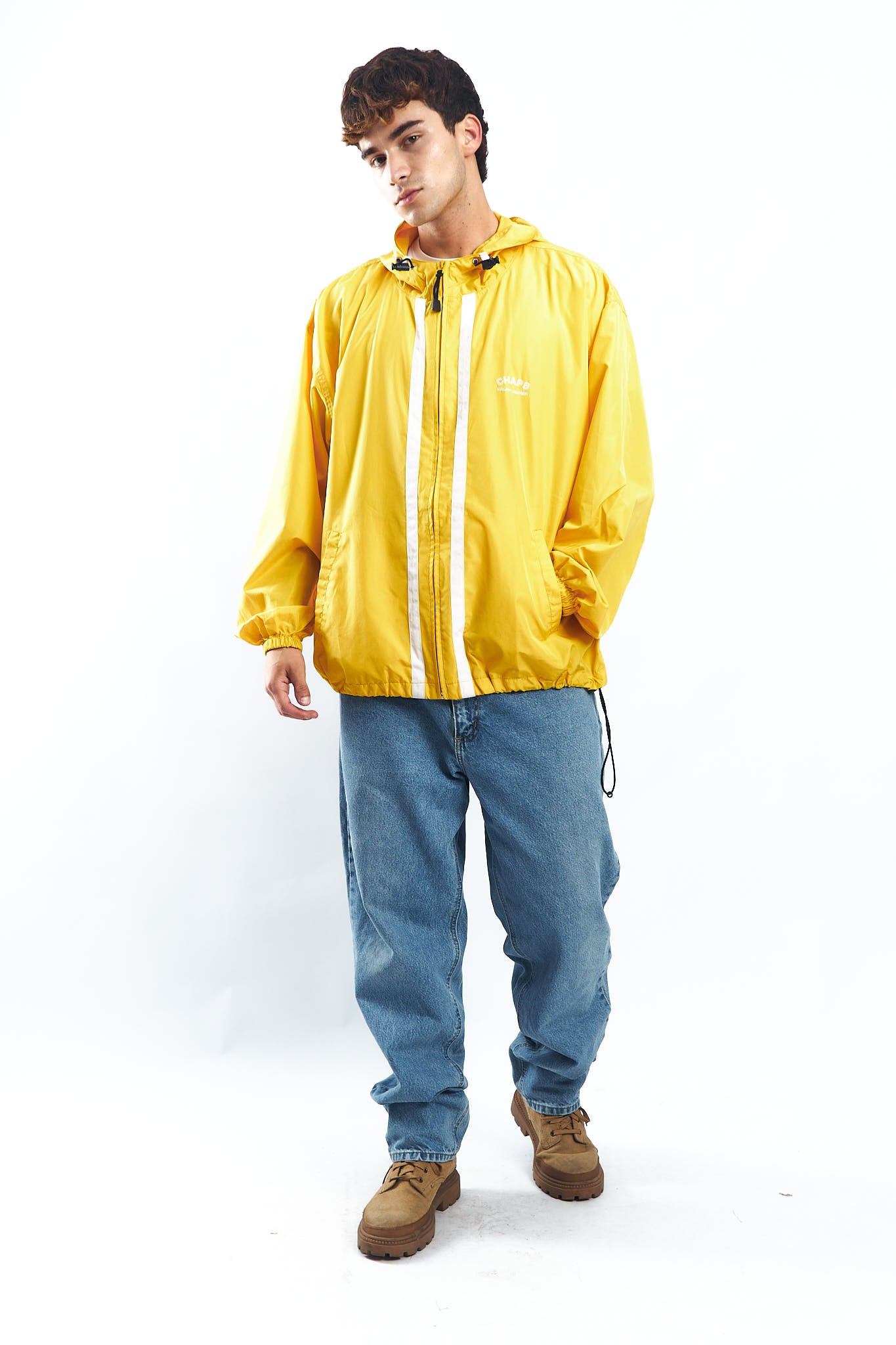 1990 Chaps Ralph Lauren Yellow Windbreaker ( L/XL)