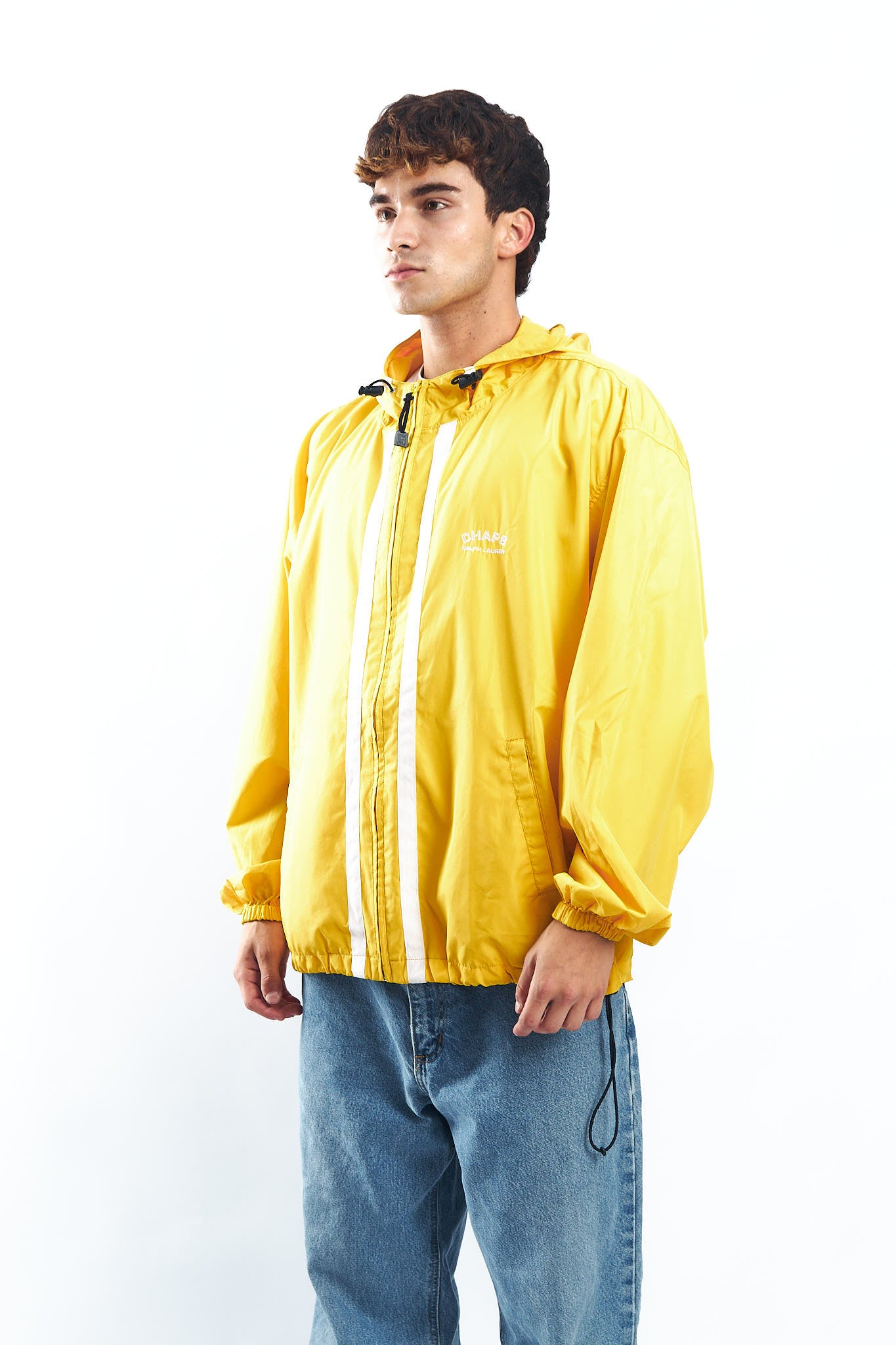 1990 Chaps Ralph Lauren Yellow Windbreaker ( L/XL)
