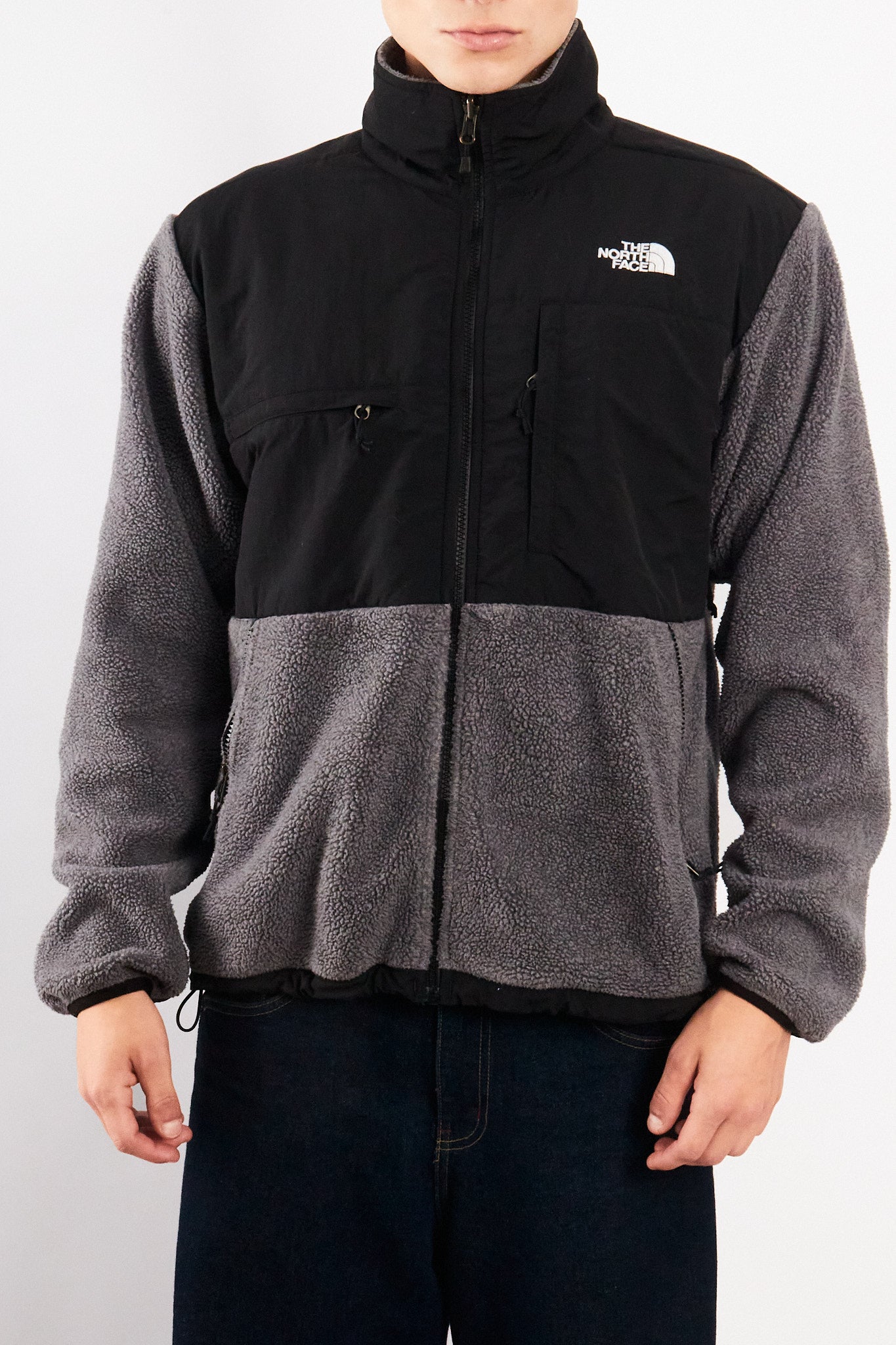 2000 Vintage North Face Retro Gray Denali Jacket (M)