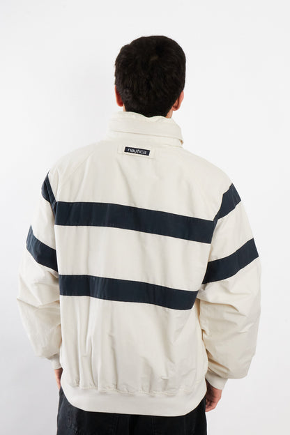 1990 Vintage Nautica J-Class Striped Jacket (L)