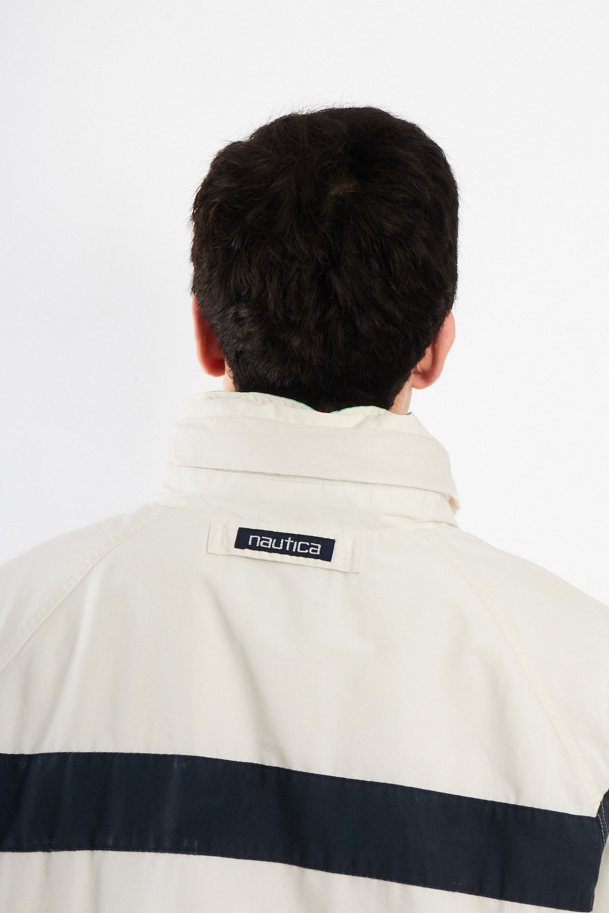 1990 Vintage Nautica J-Class Striped Jacket (L)
