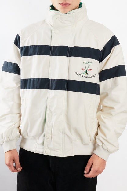 1990 Vintage Nautica J-Class Striped Jacket (L)