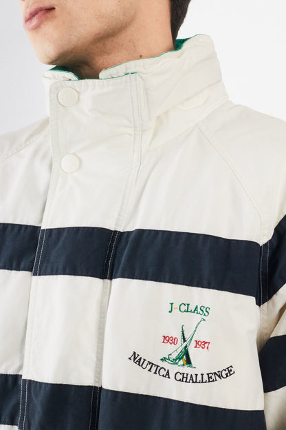 1990 Vintage Nautica J-Class Striped Jacket (L)
