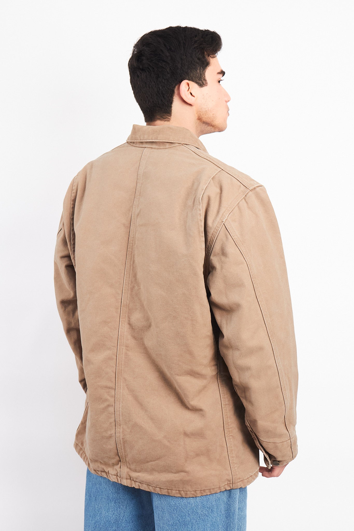 Vintage Carhartt Wheat Michigan Chore Coat (L)