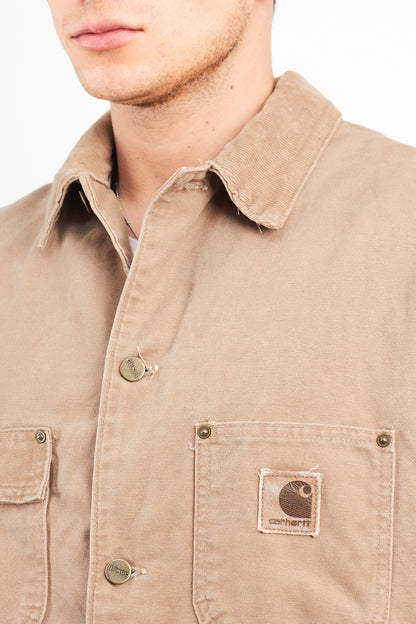Vintage Carhartt Wheat Michigan Chore Coat (L)