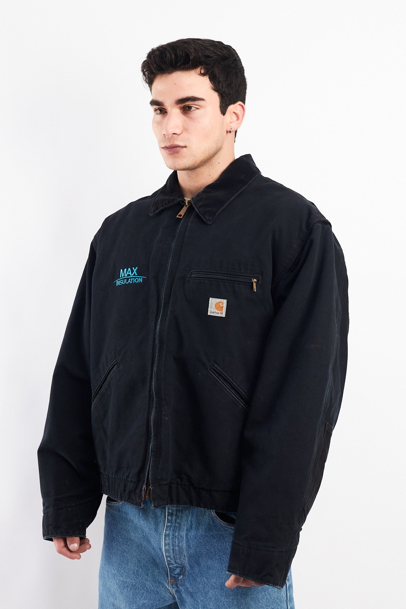 Vintage Carhartt Black Detroit Jacket (XL)