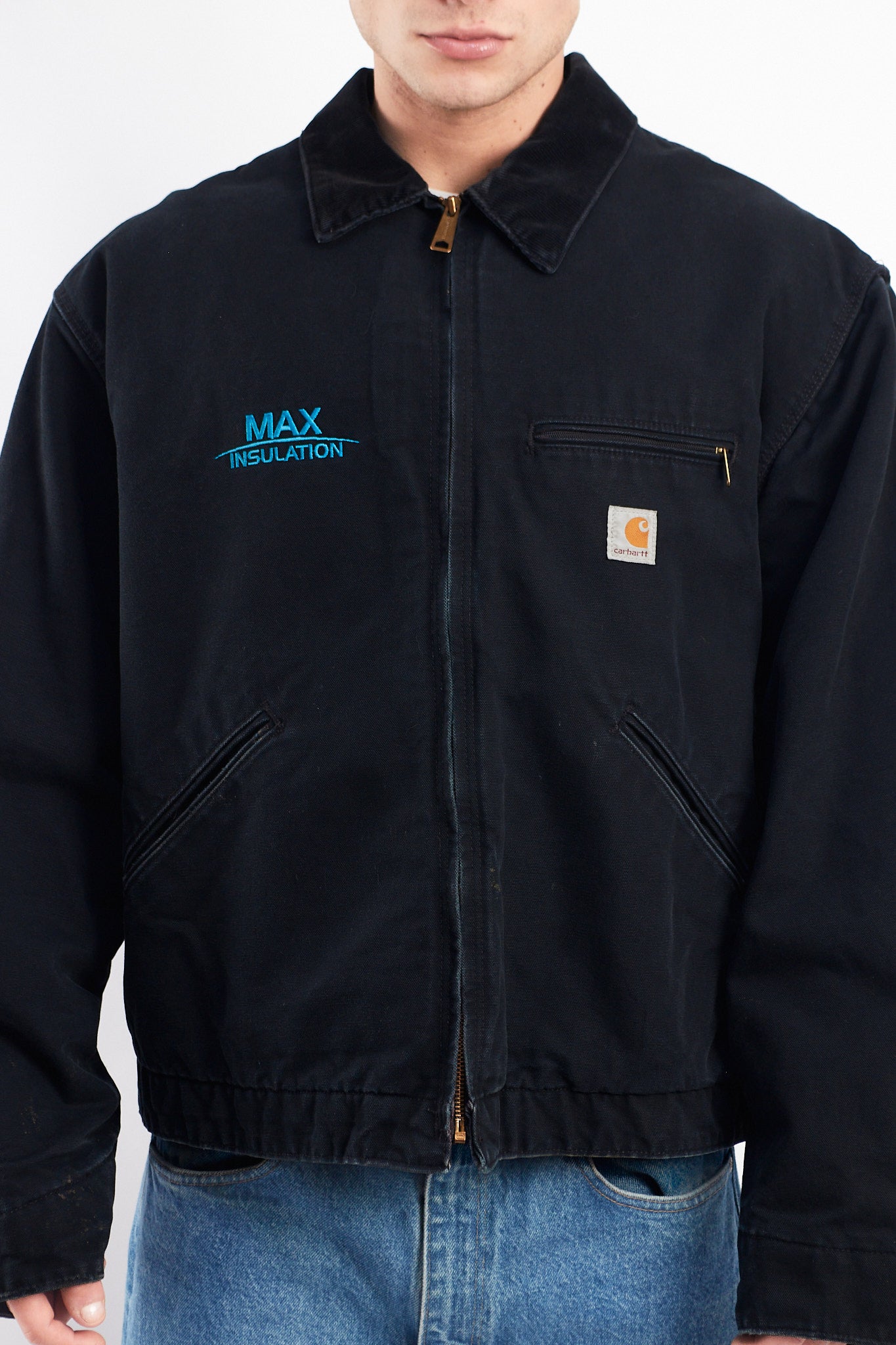 Vintage Carhartt Black Detroit Jacket (XL)