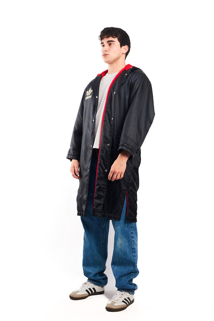 1990 Vintage Adidas x Descente Big Logo Hooded Long Jacket (M/L)