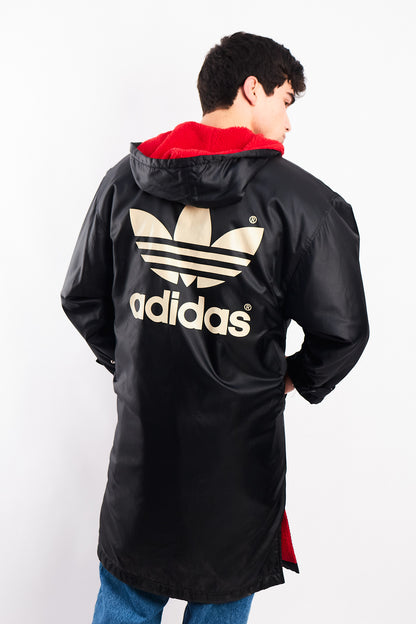 1990 Vintage Adidas x Descente Big Logo Hooded Long Jacket (M/L)