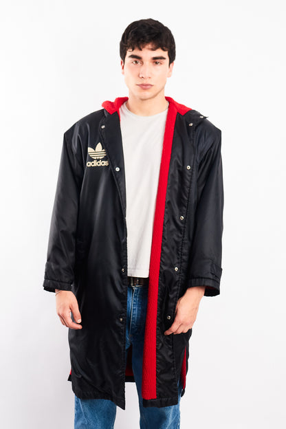 1990 Vintage Adidas x Descente Big Logo Hooded Long Jacket (M/L)