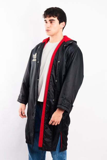 1990 Vintage Adidas x Descente Big Logo Hooded Long Jacket (M/L)