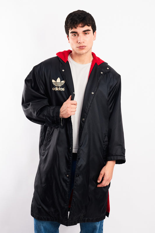1990 Vintage Adidas x Descente Big Logo Hooded Long Jacket (M/L)
