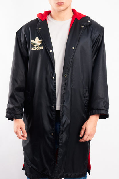 1990 Vintage Adidas x Descente Big Logo Hooded Long Jacket (M/L)
