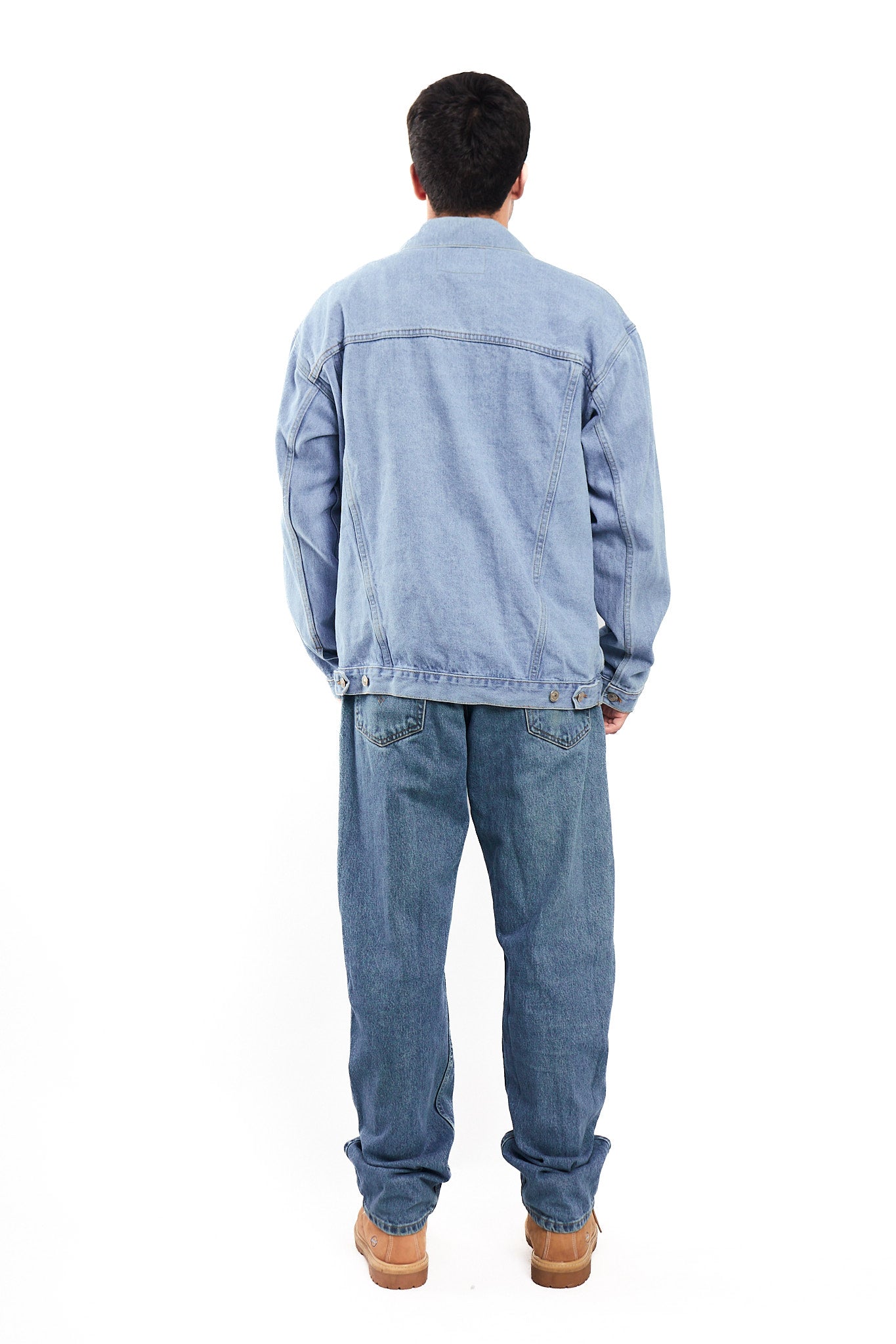 90s Vintage Levi's Light Blue Trucker Jacket (L/XL)