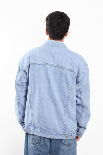 90s Vintage Levi's Light Blue Trucker Jacket (L/XL)