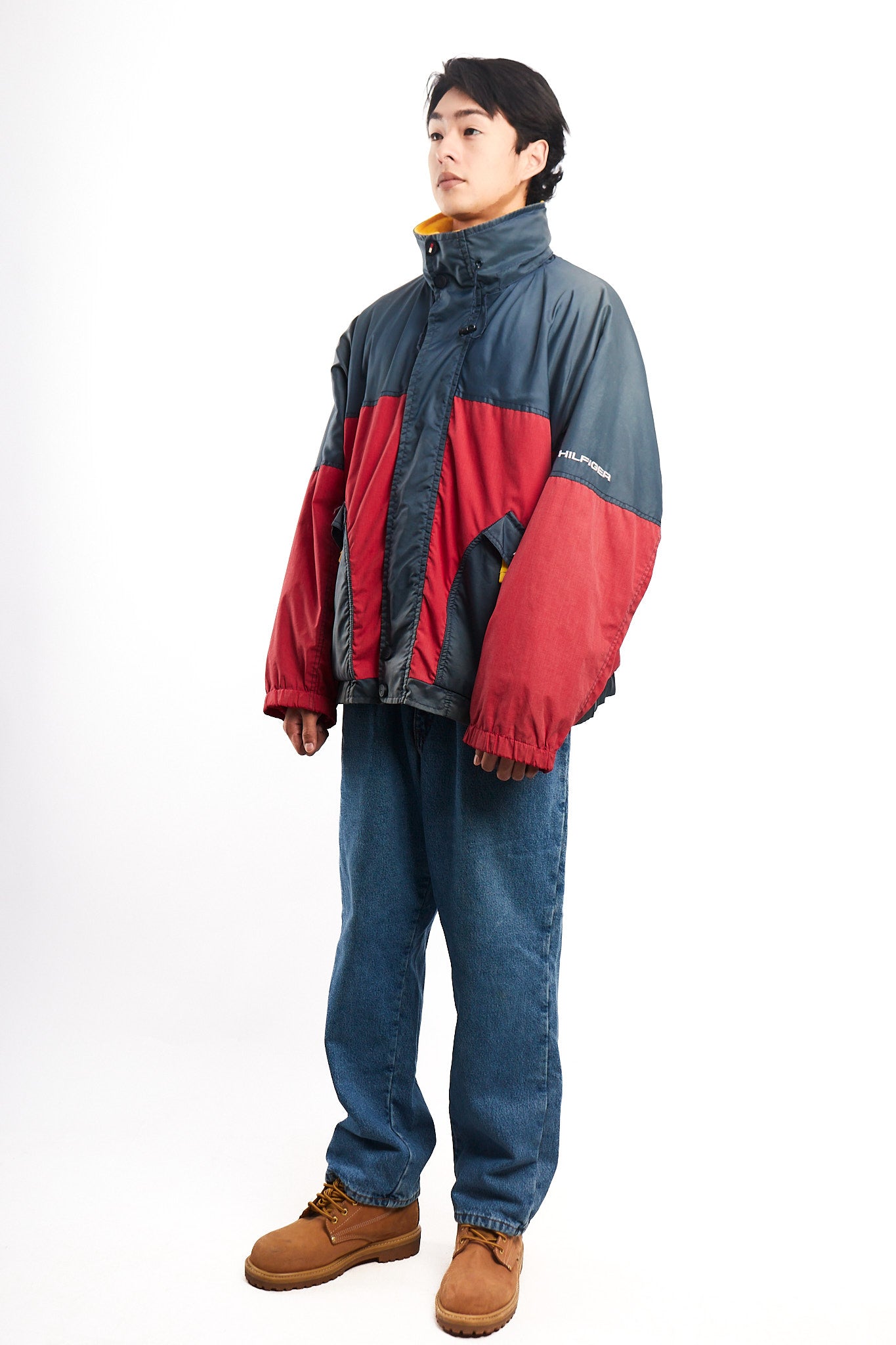 1990 Vintage Tommy Hilfiger Colorblock Padded Jacket (L)