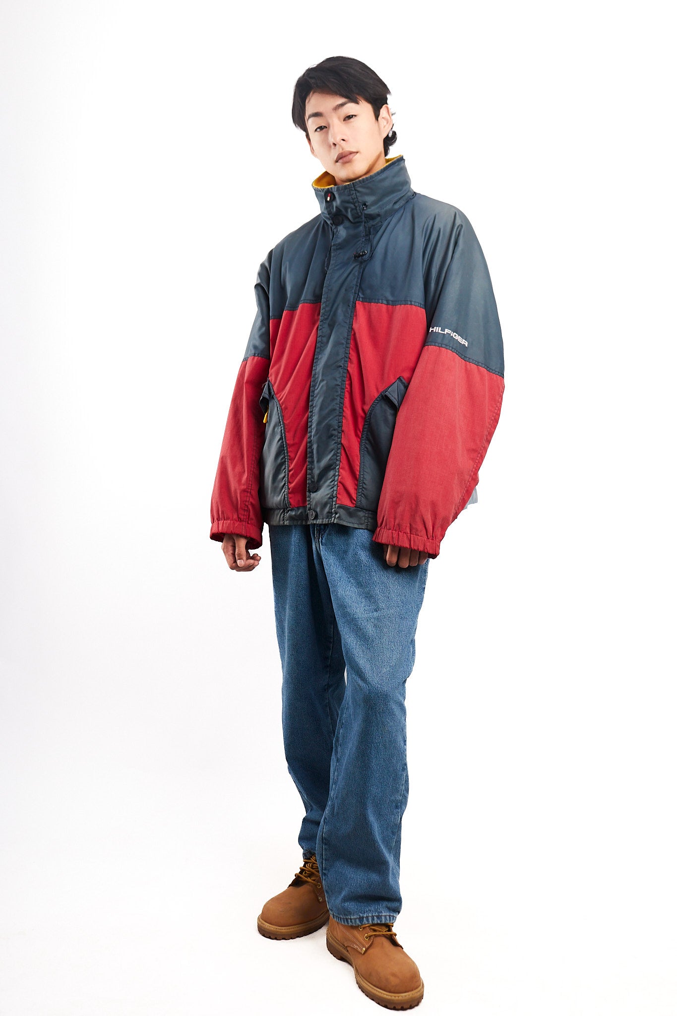 1990 Vintage Tommy Hilfiger Colorblock Padded Jacket (L)