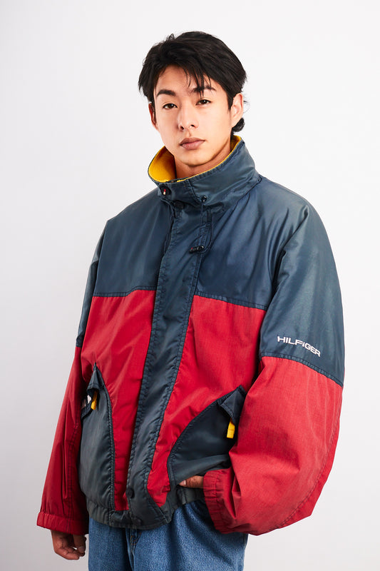1990 Vintage Tommy Hilfiger Colorblock Padded Jacket (L)