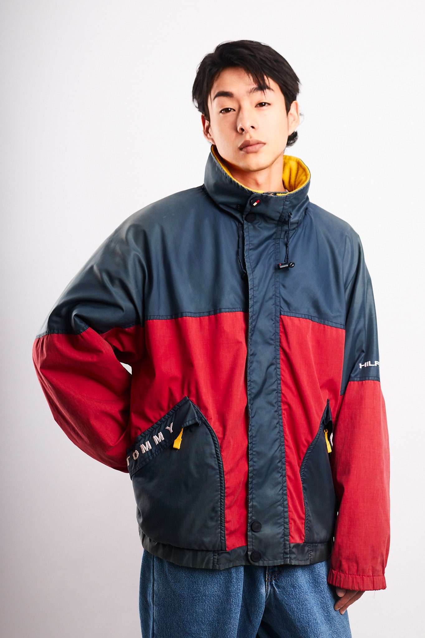 1990 Vintage Tommy Hilfiger Colorblock Padded Jacket (L)