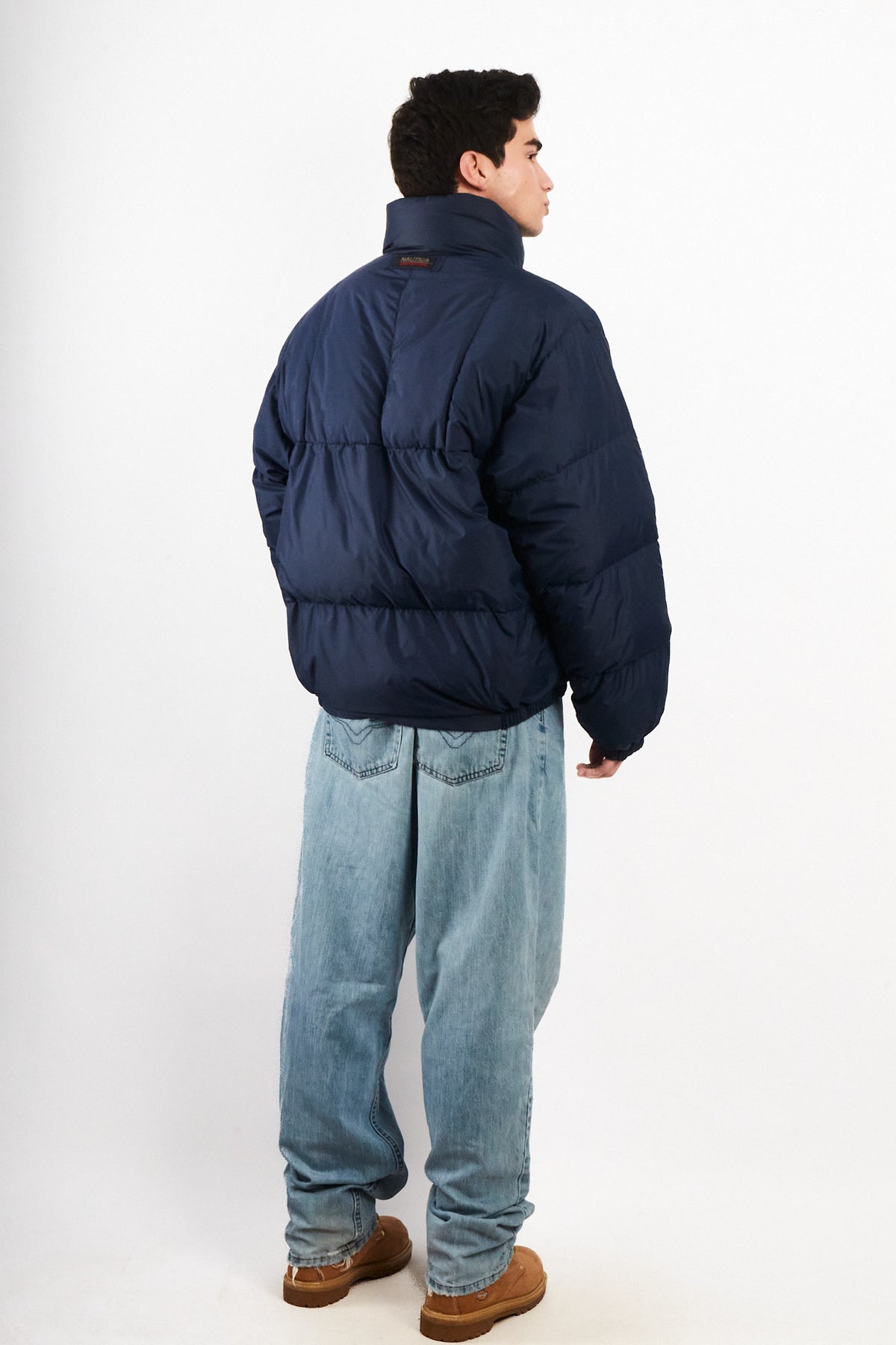 90s Vintage Nautica Competition Reversible Down Puffer Jacket (M/L)