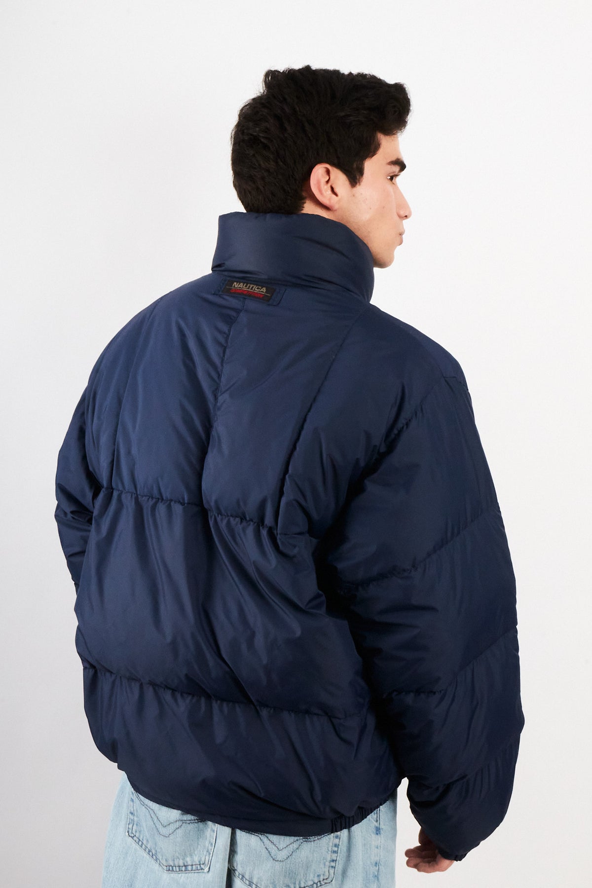 90s Vintage Nautica Competition Reversible Down Puffer Jacket (M/L)