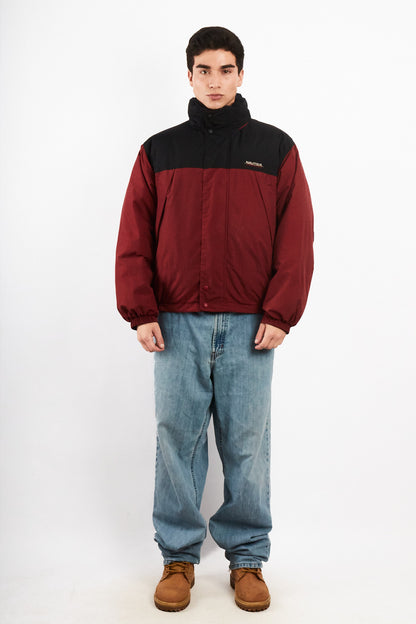 90s Vintage Nautica Competition Reversible Down Puffer Jacket (M/L)