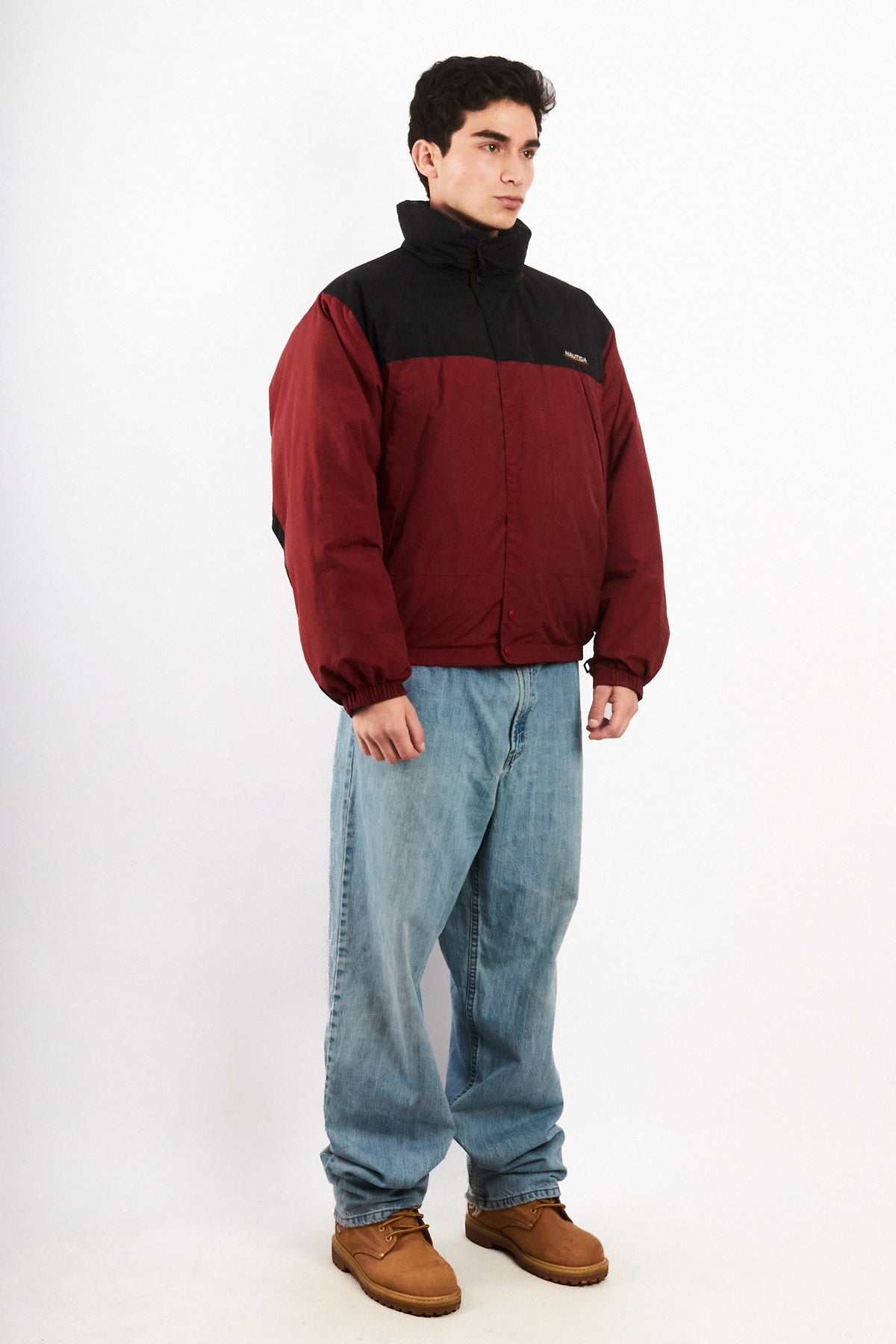 90s Vintage Nautica Competition Reversible Down Puffer Jacket (M/L)