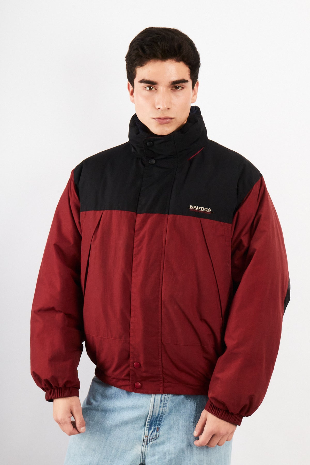 90s Vintage Nautica Competition Reversible Down Puffer Jacket (M/L)