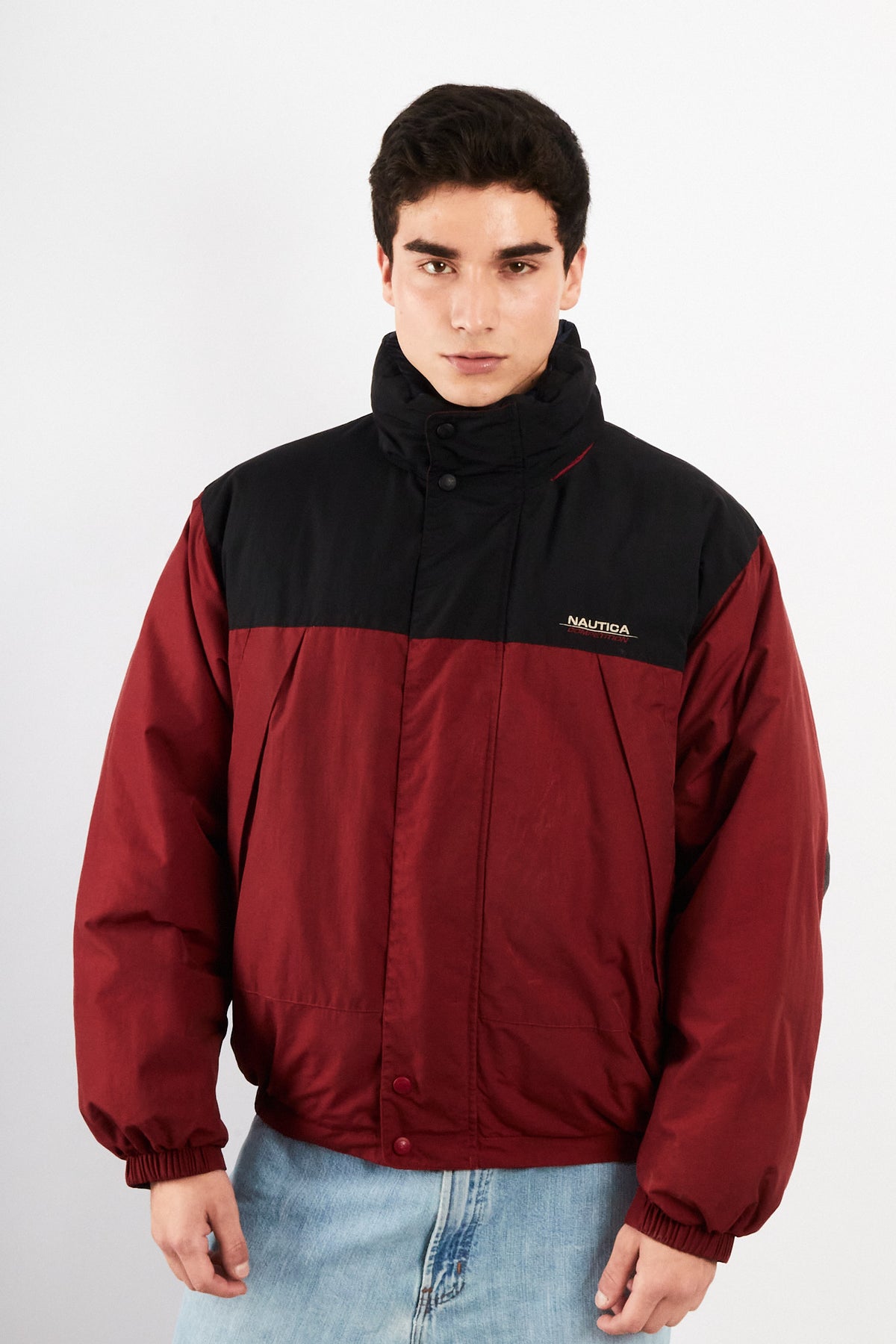 90s Vintage Nautica Competition Reversible Down Puffer Jacket (M/L)