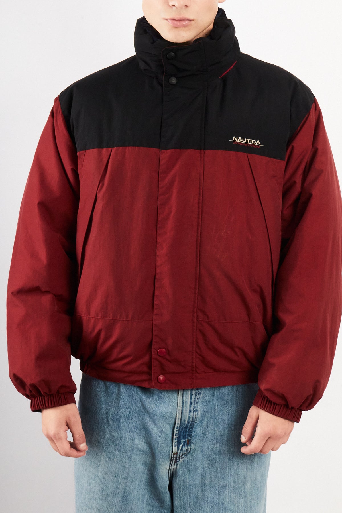 90s Vintage Nautica Competition Reversible Down Puffer Jacket (M/L)