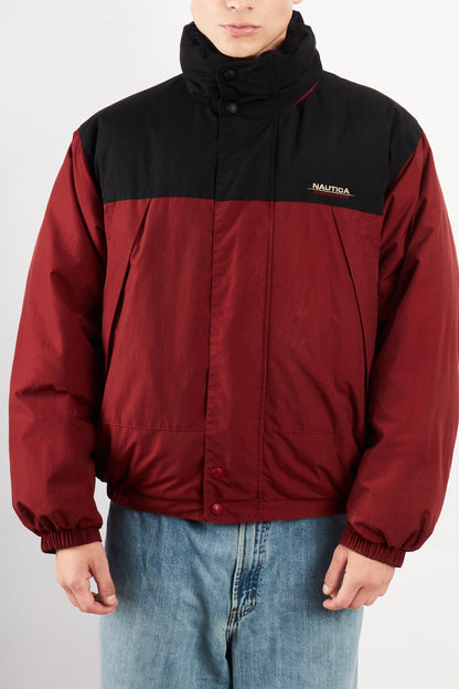 90s Vintage Nautica Competition Reversible Down Puffer Jacket (M/L)