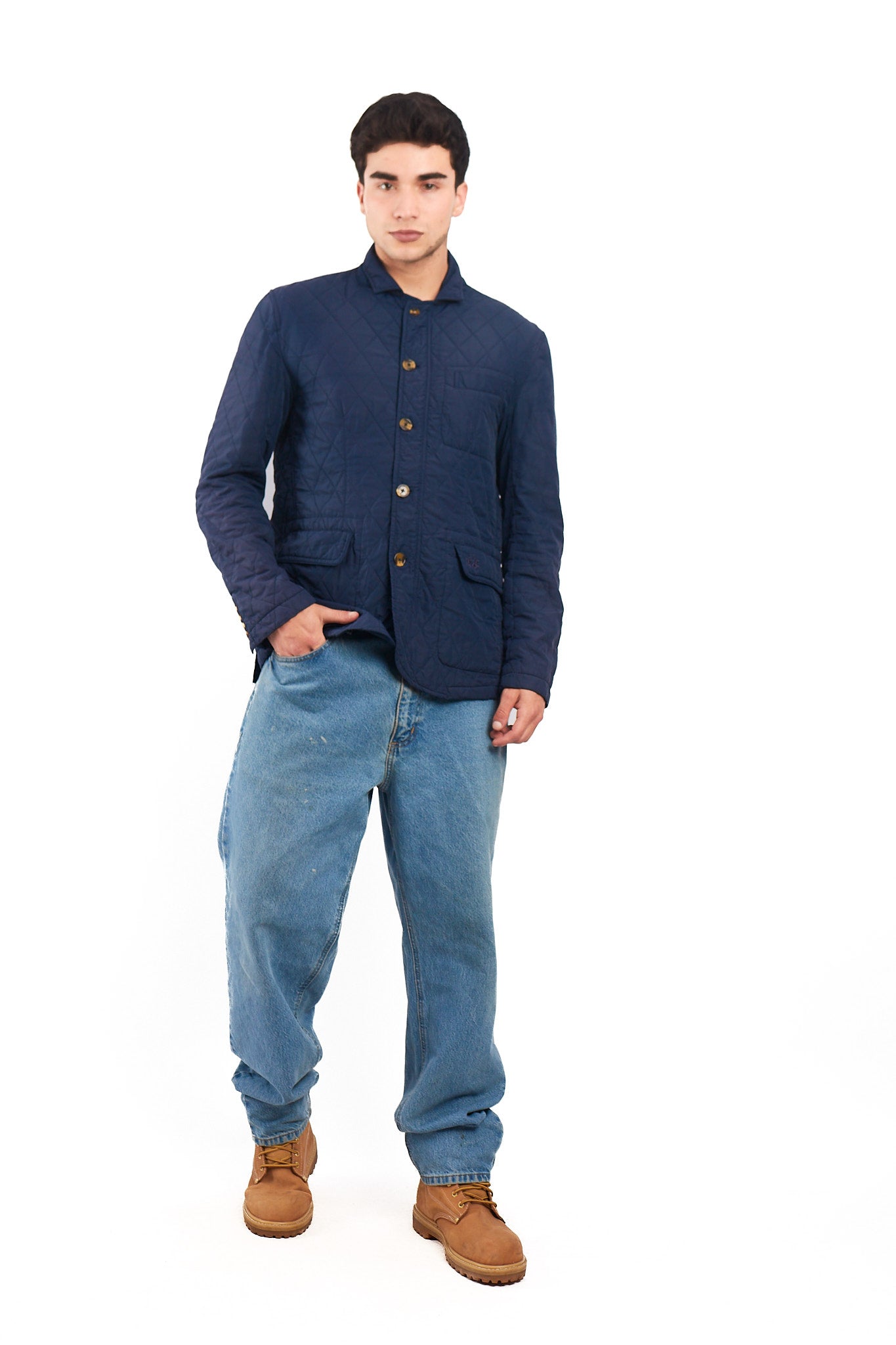 2000 La Martina Navy Puffer Coat (M/L)