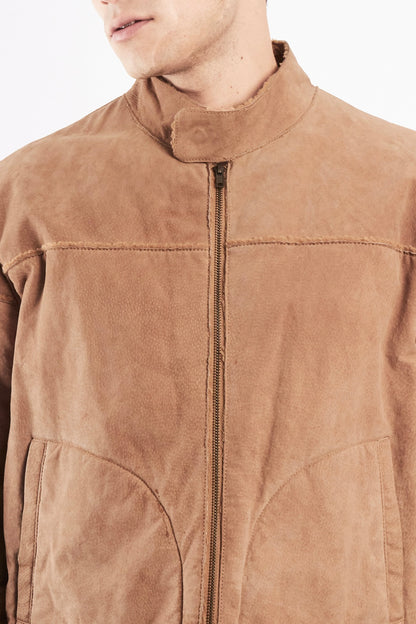 2000 Vintage Suede Sherpa Jacket (M)