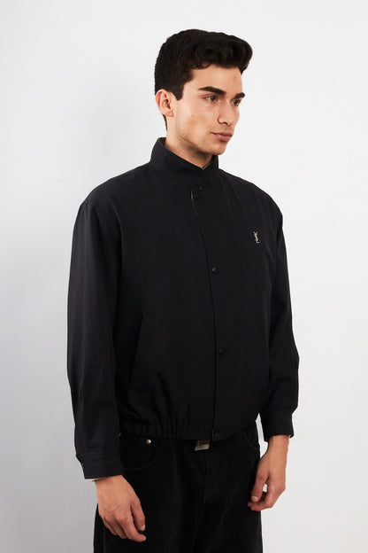 2000 Vintage Yves Saint Laurent Navy Bomber Jacket (S/M)