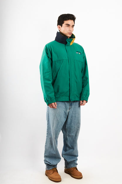 1990 Vintage Nautica Sailing Flag Colorblock Impermeable Jacket (L)