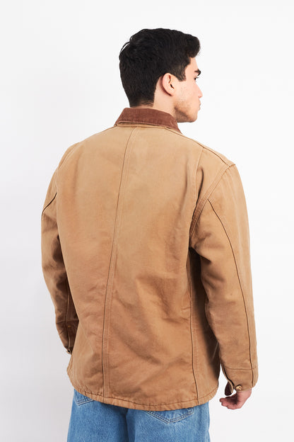Vintage Carhartt C01 Hamilton Brown Michigan Chore Coat (M/L)