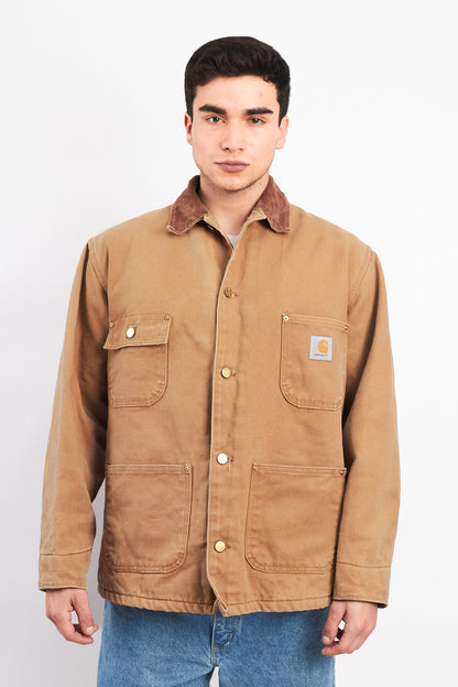 Vintage Carhartt C01 Hamilton Brown Michigan Chore Coat (M/L)
