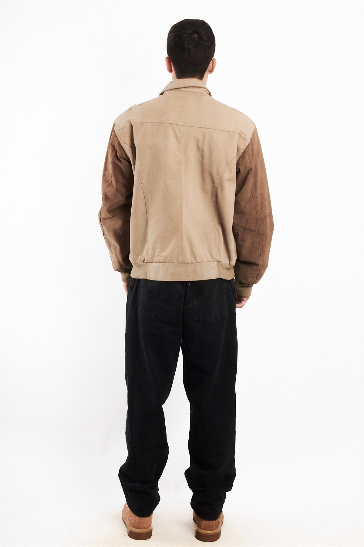 1990 Vintage Pierre Cardin Suede Varsity Jacket (M)