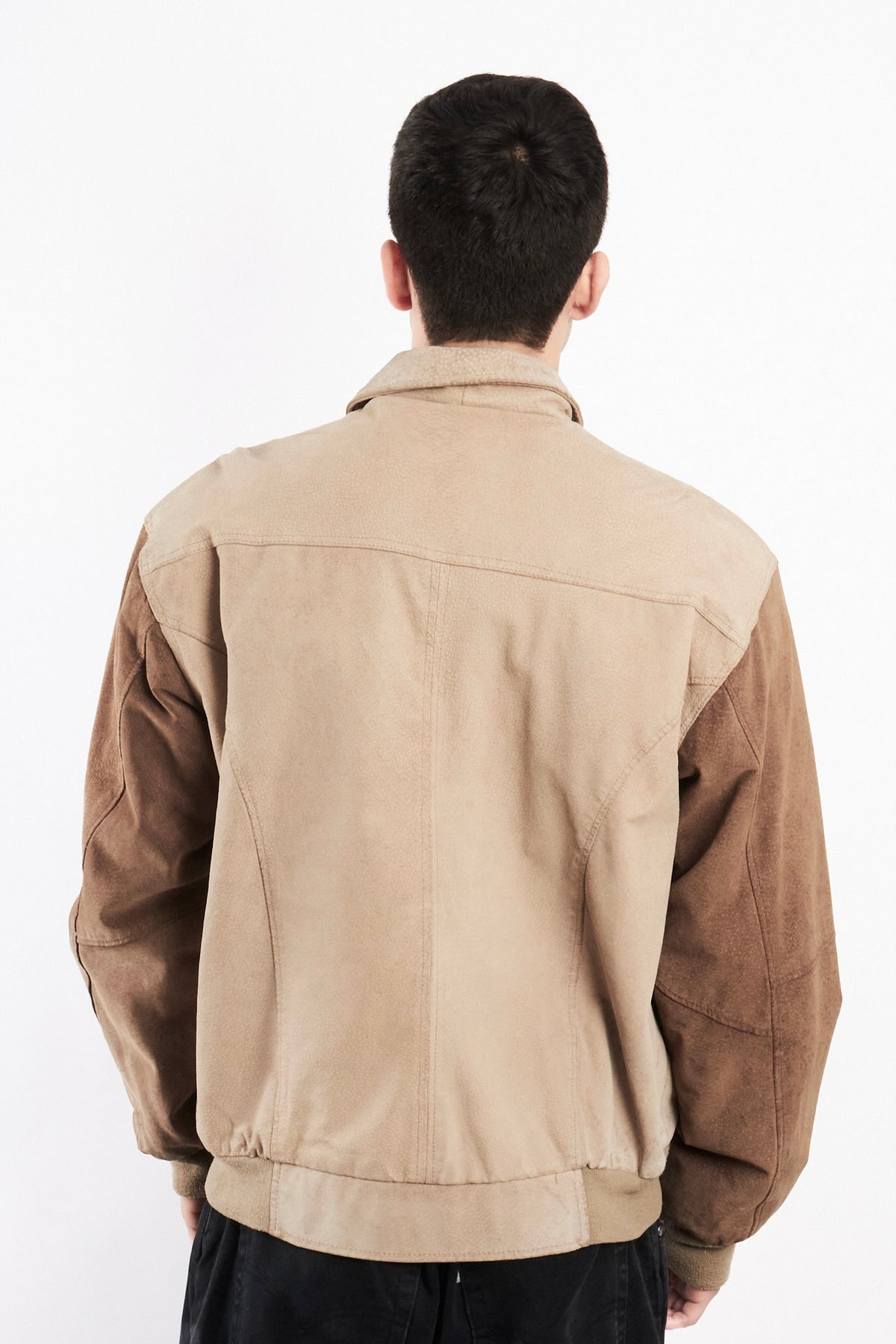 1990 Vintage Pierre Cardin Suede Varsity Jacket (M)