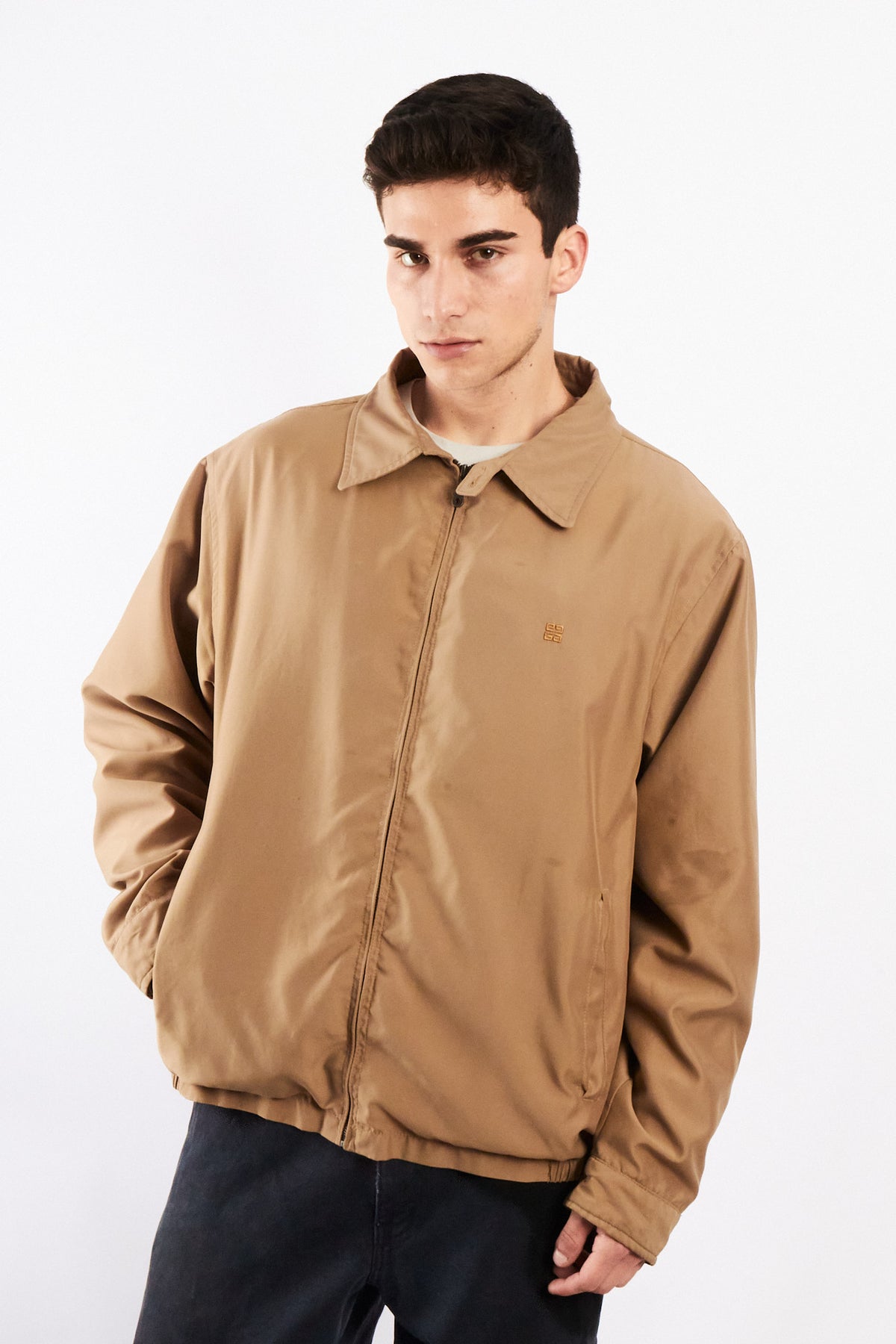 2000 Vintage Givenchy Khakhi Harrington (L/XL)
