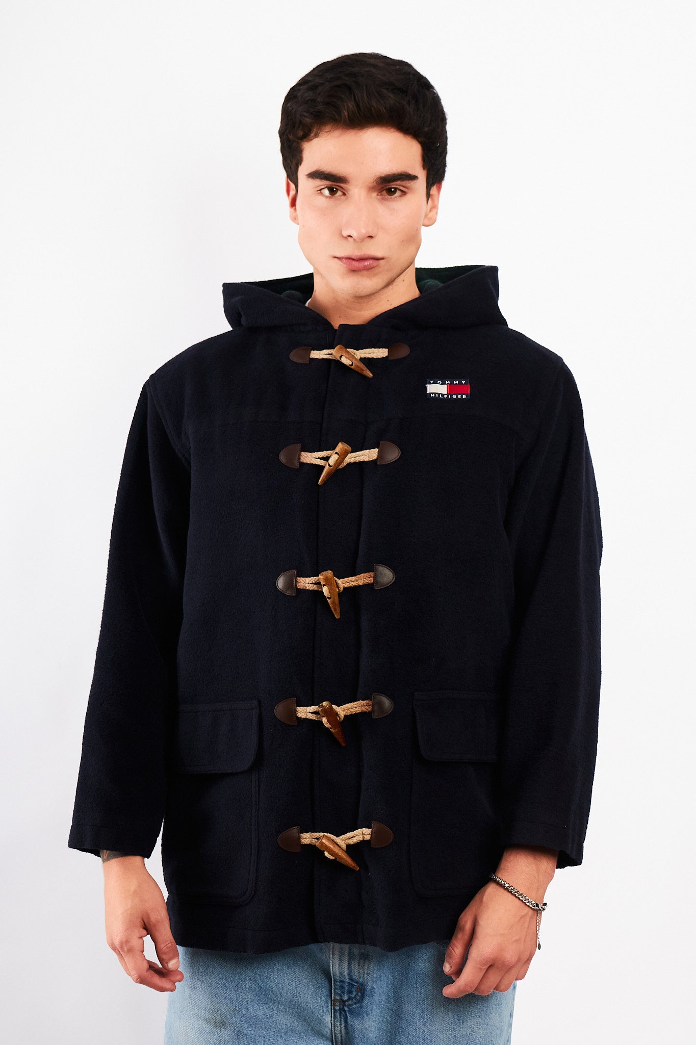 1990 Vintage Tommy Hilfiger Wool Duffle Coat (M/L)