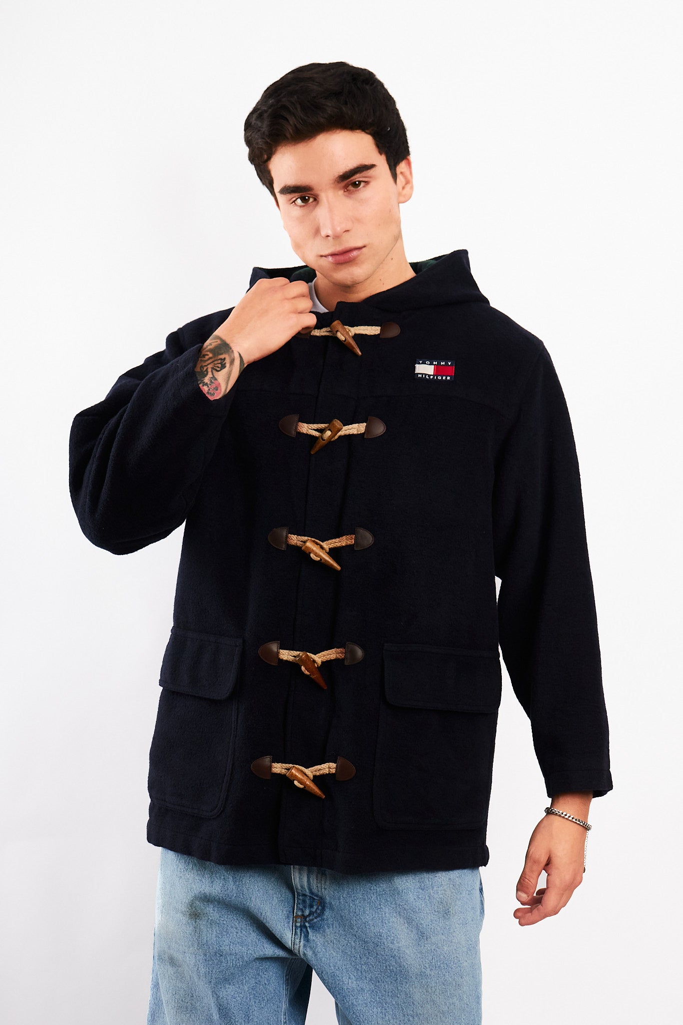 1990 Vintage Tommy Hilfiger Wool Duffle Coat (M/L)