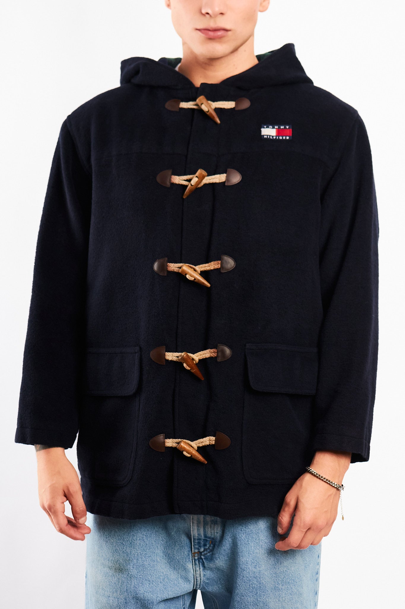 1990 Vintage Tommy Hilfiger Wool Duffle Coat (M/L)