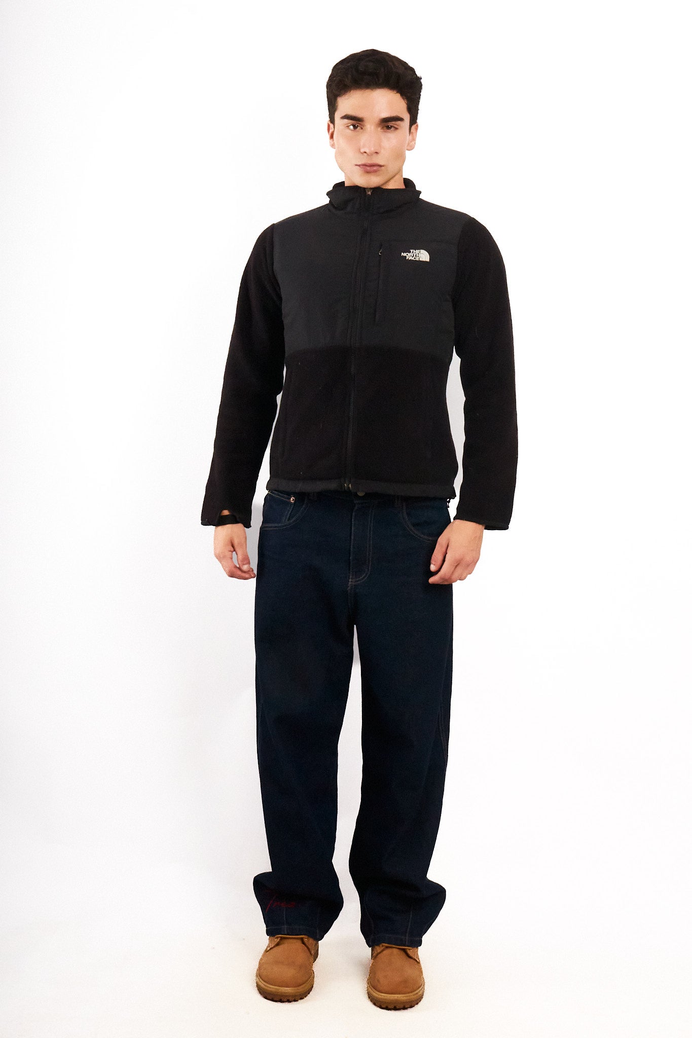 2000 Vintage The North Face Black Retro Denali Jacket (S)