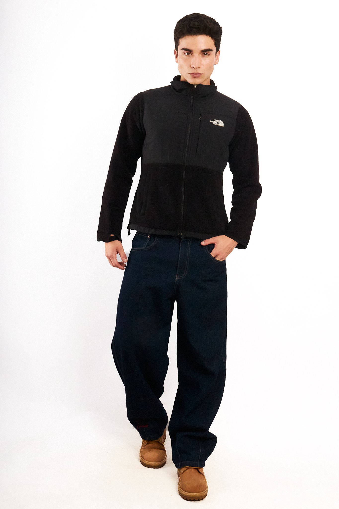 2000 Vintage The North Face Black Retro Denali Jacket (S)