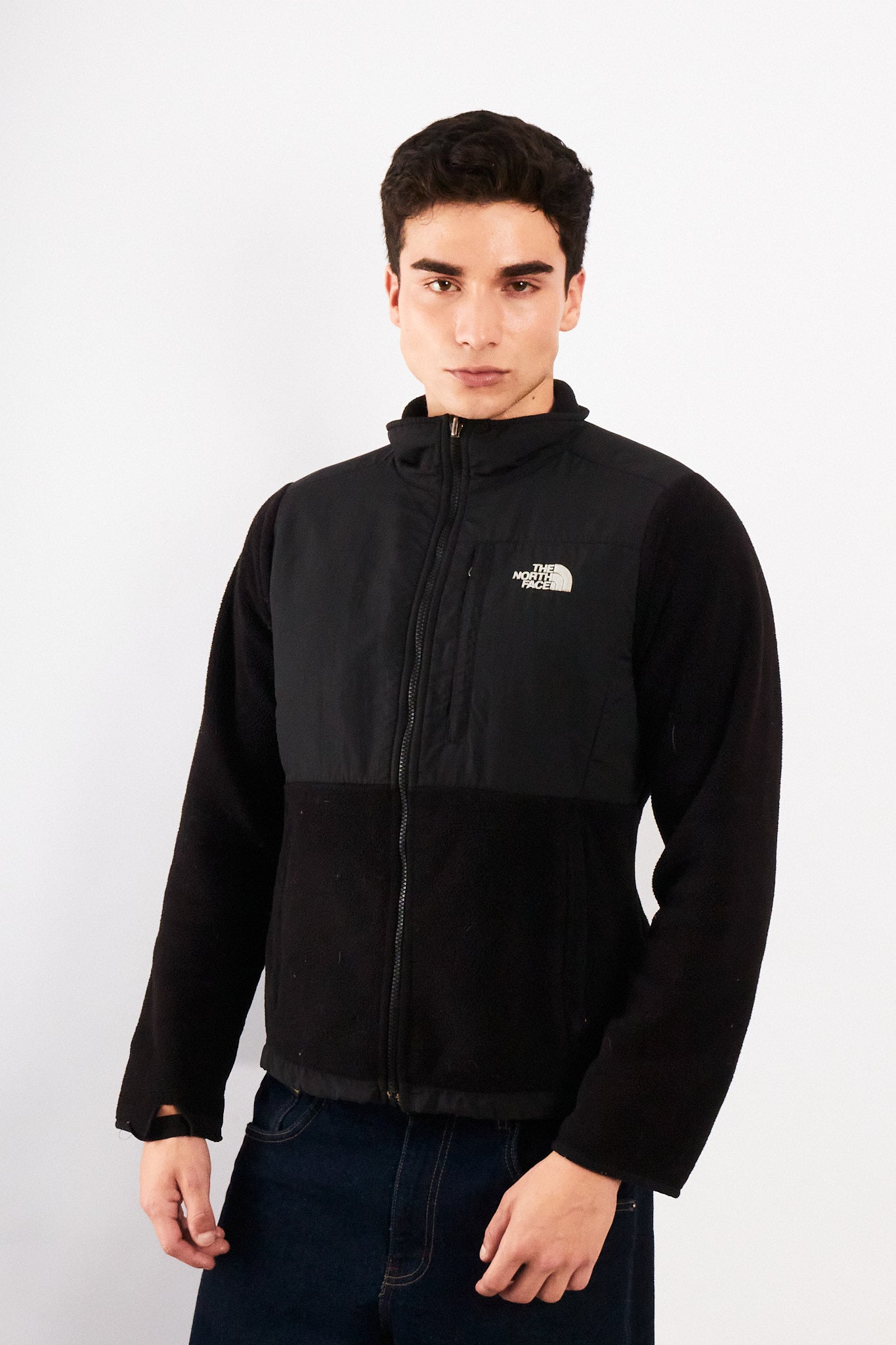 2000 Vintage The North Face Black Retro Denali Jacket (S)