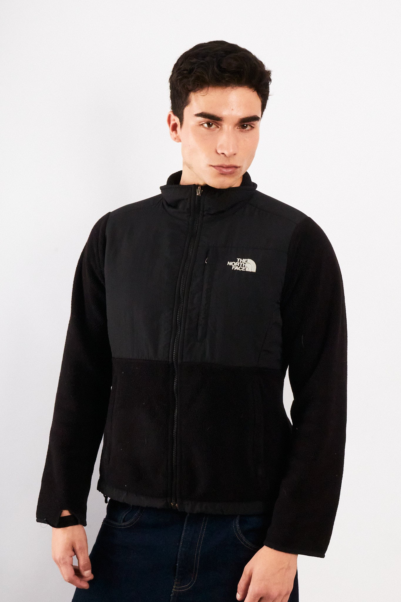 2000 Vintage The North Face Black Retro Denali Jacket (S)